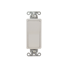 Interruptor Decorador de 20 A 120-277 V CA/ 3 Vías/ Cableado Lateral y Posterior / Color Blanco.