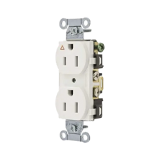 Contacto Dúplex Conexión a Tierra Aislada/ 15 A 125 V/ 2 Polos 3 Hilos/ Color Blanco/ Nema 5-15R/ Grado Comercial.