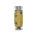 Interruptor Unipolar Residencial 15 A 120-277 V / Cableado Lateral y Trasero / Color Marfil.
