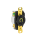 Receptáculo de Media Vuelta Industrial 30 A 125 V CA 2 Polos 3 Hilos (Nema L5-30R) Color Negro