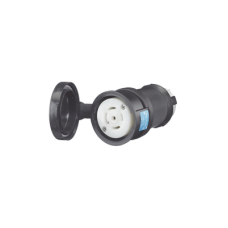 Conector Industrial con Bloqueo de Media Vuelta / 30 A 120/208 V CA / Nema L21-30R / 4 Polos 5 Hilos / Color Blanco y Negro / Grado Industrial