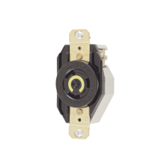 Receptáculo de Media Vuelta Industrial para Empotrar de 20 A 125 V CA 2 Polos 3 Hilos (NEMA L5-20R)