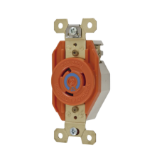Receptáculo Sencillo de Media Vuelta / 20 A 250 V CA / 2 Polos 3 Hilos / Nema L6-20R
