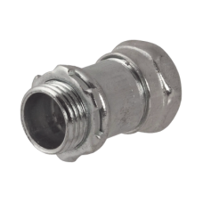 Conector Recto Compresión de Acero Galvanizado para Pared Delgada de 3/4 Conector Recto Compresión de Acero Galvanizado para Pared Delgada de 3/4