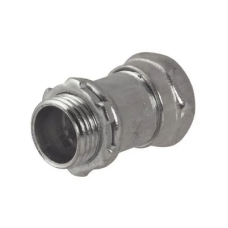 Conector Recto Compresión de Acero Galvanizado para Pared Delgada de 1 1/4 Conector Recto Compresión de Acero Galvanizado para Pared Delgada de 1 1/4