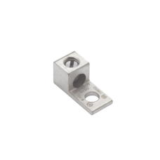 Terminal Universal de Aluminio Estañado/ 1 Orificio para Calibre  14- 2 AWG / Perno de 1/4