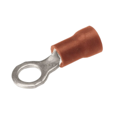 Zapata Terminal de Ojillo  para Tornillo 1/8 in (3 mm) calibre 22-16 AWG con aislamiento de vinilo.