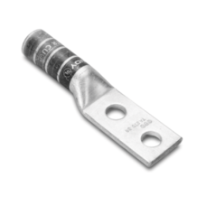 Zapata Terminal de Compresión de Barril Largo con Doble Ojillo para Tornillo 1/4