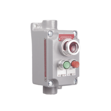 Estación de Control Terminal con 2 Botones Pulsadores Rojo-Verde y Luz Piloto Roja / Entrada 3/4 Estación de Control Terminal con 2 Botones Pulsadores Rojo-Verde y Luz Piloto Roja / Entrada 3/4