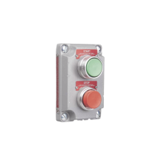 Cubierta para Estación de Control con 2 Botones Pulsadores de Arranque y Paro.