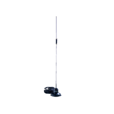 Antena móvil UHF, 430-450 MHz, 5.2 dB, montaje magnético, conector UHF Macho.