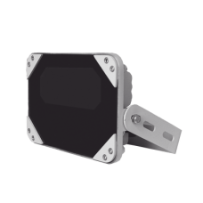Iluminador IR  de Bajo Consumo / Cobertura 90° / 45 Metros de Iluminación / Exterior IP66 / Montable en Pared
