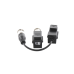 Kit de Transceptor (Balluns) TURBOHD con Boton Push / Hasta 8 MP (4K) / 100% Cobre / Soporta HD-TVI / AHD / CVI / CVBS / Audio por Coaxitron / Datos para Menu de Configurar de Cámaras