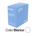 Cable de Red U/UTP Cat6 23AWG / Cumple ANSI-TIA-568.2-D / RoHS 2.0 / CPR Fca / Longitud 305 Metros (1000 Pies) / PVC Blanco / Resistencia a la Tracción y Compresión / Operación -20°C a 70°C