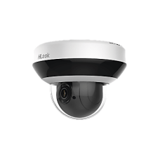 Mini PTZ IP 4 Megapixel / 4X Zoom / Audio Bidireccional / H.265+ / 20 mts IR EXIR / WDR 120 dB / PoE / IK10 / IP66 / Ultra Baja Iluminación / Micrófono Integrado / Micro SD