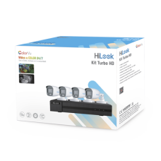 Kit TurboHD 1080p / DVR 4 Canales / 4 Cámaras Bala ColorVu con Micrófono Integrado / Fuente de Poder / Accesorios de Instalación Kit TurboHD 1080p / DVR 4 Canales / 4 Cámaras Bala ColorVu con Micrófono Integrado / Fuente de Poder / Accesorios de Instalación