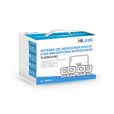 (MICRÓFONO Integrado) Kit TurboHD 1080p Lite / DVR 4 canales / Audio por Coaxitron / 4 Cámaras Bala de Policarbonato con Micrófono Integrado