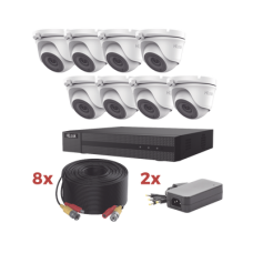 Kit TurboHD / DVR 8 Canales 1080p Lite / 8 Cámaras turret 1080p metalicas / 8 cables de 20 metros / 2 fuentes de 4 canales Kit TurboHD / DVR 8 Canales 1080p Lite / 8 Cámaras turret 1080p metalicas / 8 cables de 20 metros / 2 fuentes de 4 canales