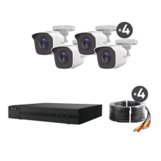 KIT TurboHD 1080p / DVR 8 canales con H.265+ / 4 Cámaras Bala Metálicas / Fuente de Poder / Accesorios de Instalación KIT TurboHD 1080p / DVR 8 canales con H.265+ / 4 Cámaras Bala Metálicas / Fuente de Poder / Accesorios de Instalación