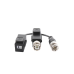 Kit de Transceptor (Balluns) TURBOHD con Boton Push / Hasta 8 MP (4K) / 100% Cobre / Soporta HD-TVI / AHD / CVI / CVBS / Audio por Coaxitron / Datos para Menu de Configurar de Cámaras 