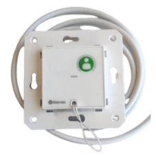 Módulo Asistencial de Empotrar IP67 / Material ABS Antimicrobiano / Botón Cancelación / Indicador Luminoso de Alarma y Presencia / RS485 / Compatible Cajas Europeas y Americanas