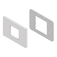 Embellecedor para Caja Americana / ABS Antimicrobiano / Blanco con Efecto de Contraste / Colocación Fácil y Rápida Embellecedor para Caja Americana / ABS Antimicrobiano / Blanco con Efecto de Contraste / Colocación Fácil y Rápida