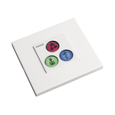 Modulo de 3 Botones iluminados para habitación de Hospital / Alarma / Cancelar y Código Azul / BUS RS485 / Compatible con NX0019/B, NX1021 Y NX0015