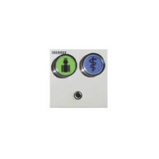 MODULO DE 2 BOTONES ILUMINADOS (VERDE Y AZUL) CON JACK DE 3,5MM PARA PULSADORES NX0871 Y NX0881 Y LECTOR RFID 125KHz INTEGRADO (4). CONEXION BUS RS485