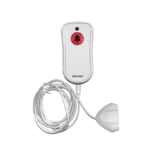 Pulsador de Cama Blanco Antibacteriano / Botón Rojo de Alarma 20mm / Conector Magnético / Protección IP67 / Cable 2m Resistente al Fuego / Libre de Halógenos / Braille 'SOS'