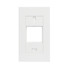 Marco blanco con placa metalica para caja americana