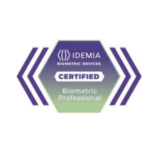 Certificado Idemia Profesional Biométrico , membresía de 2 años con acceso al módulo de ventas 24/7 a la plataforma de aprendizaje de dispositivos biométricos de IDEMIA.