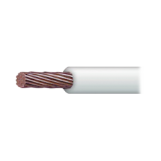 Cable Eléctrico de Cobre Recubierto THW-LS Calibre 4 AWG 19 Hilos Color Blanco (100 metros)