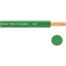 Cable Eléctrico Verde / 12 AWG / THW-LS / THHW-LS / Deslizable / 600 V / NMX-J-010-ANCE / Temperatura 90°C / Cobertura PVC