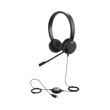 Jabra Evolve 30 Duo con conexión USB / 3.5mm, micrófono con cancelación de ruido y controlador en el cable con botones e indicadores LED (5399-829-309) Jabra Evolve 30 Duo con conexión USB / 3.5mm, micrófono con cancelación de ruido y controlador en el cable con botones e indicadores LED (5399-829-309)