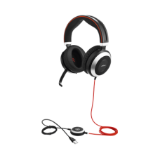 Jabra Evolve 80 con conexión USB / 3.5mm, cancelación activa/pasiva de ruido con indicador de ocupado (7899-823-109) Jabra Evolve 80 con conexión USB / 3.5mm, cancelación activa/pasiva de ruido con indicador de ocupado (7899-823-109)