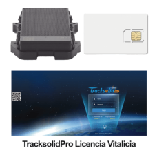 KIT Localizador 4G con carga solar / Semiautónomo / Rastreo de contenedores / Cajas de tráiler / Alarma de sabotaje audible / Incluye Licencia vitalicia VTSCX y SIM de datos SIM500MB2Y
