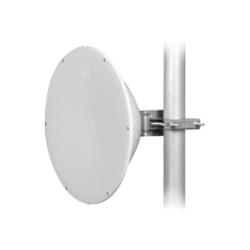 Antena direccional de Alto Rendimiento/ Parábola profunda para mayor aislamiento al ruido / 24.5 dBi / (4.9 - 6.4 GHz) / Conectores N-Hembra / Fácil Montaje y Soporte de acero inoxidable /  Radomo Incluido