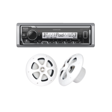 Kit de estéreo con Bluetooth KMR-M332BT | más Par de bocinas KFC-1613MRW Kit de estéreo con Bluetooth KMR-M332BT | más Par de bocinas KFC-1613MRW