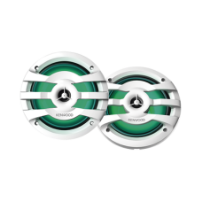 Par de altavoces fabricados en grado marinos en rejilla color blanco de 6.5