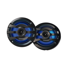 Par de altavoces fabricados en grado marinos en rejilla color negro de 6.5