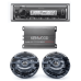 Kit de estéreo con Bluetooth KMR-M332BT | Amplificador KAC-M1814  | más Par de bocinas KFC-1653MRB