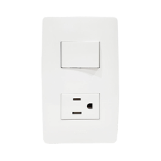 Apagador Escalera y Contacto de 127 V~60 Hz 10/15 A. Apagador Escalera y Contacto de 127 V~60 Hz 10/15 A.