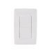 Apagador Dúplex de 10 A/ 127 V CA ~ 60 Hz /  1 1/2 Módulos / Color Blanco.