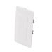 Apagador Dúplex de 10 A/ 127 V CA ~ 60 Hz /  1 1/2 Módulos / Color Blanco.