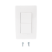 Apagador Dúplex de 10 A/ 127 V CA ~ 60 Hz /  1 1/2 Módulos / Color Blanco.
