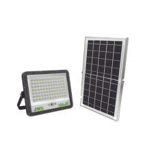 Reflector de 100 W con Panel Solar / Batería 3.2 V CD / T.C.C. 6 500 K / IP66. Reflector de 100 W con Panel Solar / Batería 3.2 V CD / T.C.C. 6 500 K / IP66.