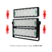 Reflector LED 200 W /350 x 250 mm / 85 - 265 Vca~ 50/60Hz / TCC 6 500 K / Uso en exterior. 