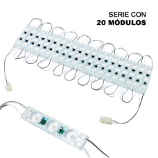 Módulo LED Resistente a Intemperie / 4500 Lúmenes / 110V / Luz Blanca 6 500 K / Hasta 20 Módulos en Serie / No Requiere Transformador.