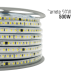 Manguera LED Luminosa Blanca de Resina Transparente y Flexible / Para uso Interior o Exterior / Carrete de 50 m/ 110V CA  4.2 A/ 500 W Potencia / T.C.C. 6500 K.