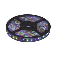 Tira Led Multicolor de 5 m / Uso Exterior / Potencia 22 W / 900 lm/ 12 V CD / Necesario transformador  (No incluido).